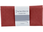 Coupon tissu 50 cm terracotta gauze