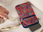 Quilted phone pocket calypso