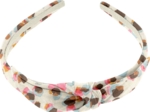 bow headband confetti aqua