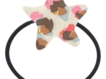 Pony-tail elastic hair star confetti aqua