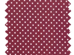 Cotton fabric pois bordeaux