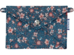 Little envelope clutch fleuri nude ardoise
