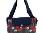 Tote bag with a zip mandarina