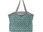 Pleated tote bag - Medium size bunny