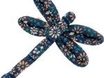Dragonfly hair slide paquerette marine