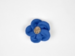 Mini Flower petal hair slide navy blue