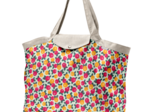 Tote bag with a zip agrumes pop