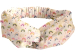 crossed headband rainbow