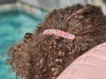 Plait hair slide cocktail de fleurs