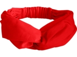 crossed headband tangerine red