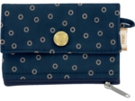 zipper pouch card purse bulle bronze marine