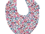 bandana bib boutons rose