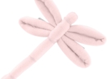 Dragonfly hair slide light pink