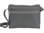 Base of satchel bag silver gray