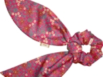 Short tail scrunchie badiane framboise