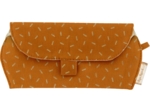 Glasses case caramel golden straw