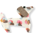 Basset hound hair clip confetti aqua