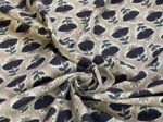 Jersey fabric shanti marine or