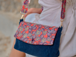 Flap of shoulder bag calypso