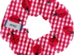 Small scrunchie ladybird gingham