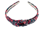 bow headband camelias rubis