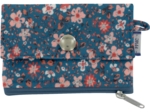 zipper pouch card purse fleuri nude ardoise