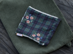 Makeup Remover cotton tartan fleuri