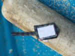 Luggage Tag tartan fleuri