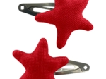 Star hair-clips red