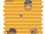 Cotton fabric ex2476 yellow striped pirates