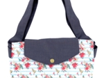 Tote bag with a zip horizons fleuris