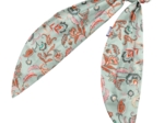 Long tail scrunchie vert bohème