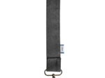 Narrow shoulder strap suédine pailletée argent