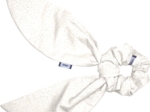 Short tail scrunchie white sequined