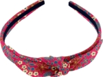 bow headband badiane framboise
