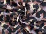 Jersey fabric watercolor leopard