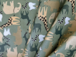 Coated fabric safari kaki