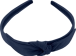 bow headband navy blue