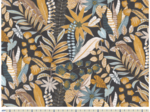 Cotton fabric ex2404 tropical garden black