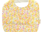 Coated fabric bib mimosa jaune rose