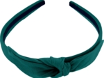 bow headband emerald green