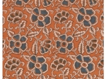 1 m fabric coupon ex2638 indian blue cumin