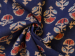 1 m fabric coupon ex2639 indian marine geoflower