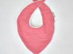 bandana bib gaze pois or rose sorbet