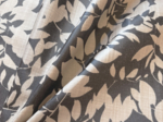 Coated fabric ex2582 anthracite ink foliage
