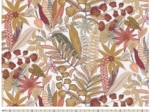 Cotton fabric ex2403 tropical garden white