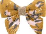 Mini bow tie clip gypso ocre