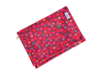 Compact wallet pompons cerise