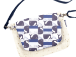 Tiny coton clutch bag baleino bleu
