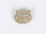 Meow hair slide  glitter linen